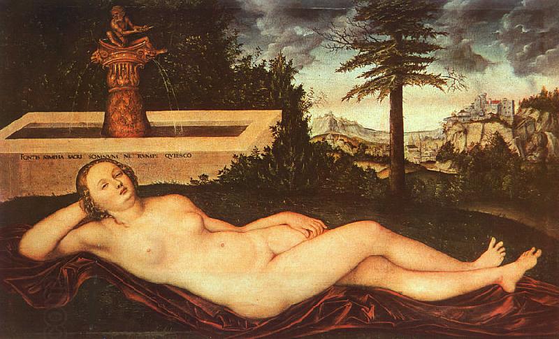 Lucas  Cranach Nymph of Spring China oil painting art